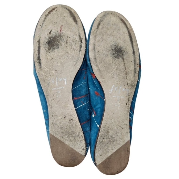 French Sole Flats Comfy Ballerina Slip On Suede Italy Size 8.5 - Picture 10 of 12